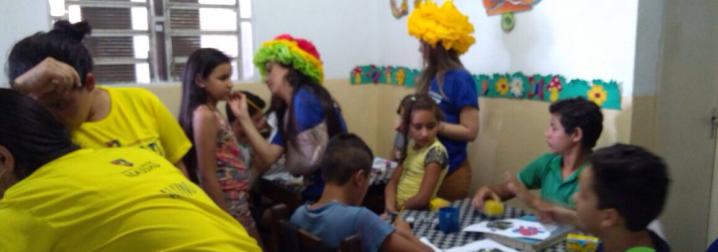 Ação com a comunidade do bairro Petrópolis