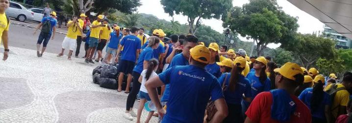 Alunos da unidade Manaus participam do Dia de Limpeza Mundial