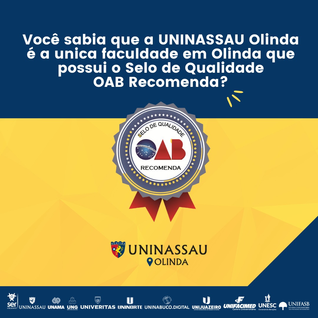 Sabia Que Temos O Selo De Qualidade Oab Recomenda Blog Dos Cursos