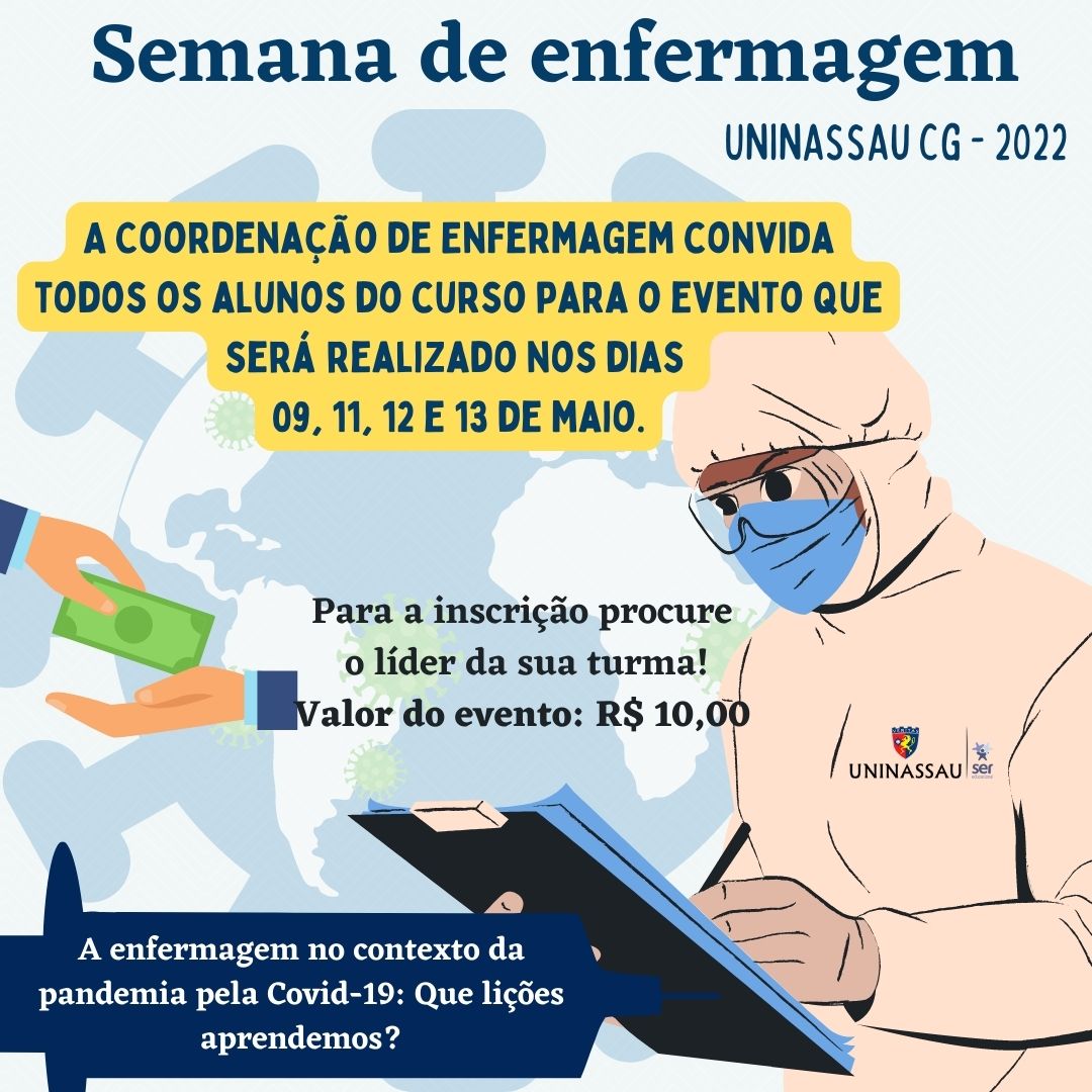 XI Semana De Enfermagem Uninassau Campina Grande PB Blog Dos Cursos